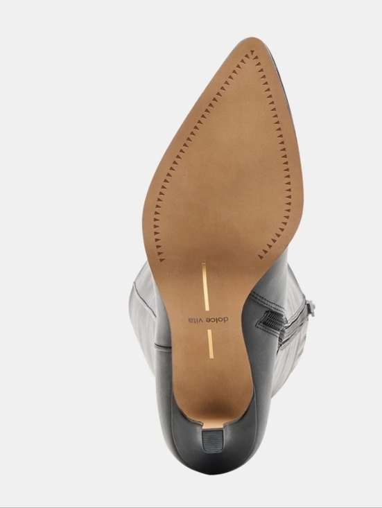 🖤🔹️Dolce Vita 🔹️Aldy  Black Leather High shaft Boots - Picture 7 of 8